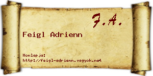 Feigl Adrienn névjegykártya